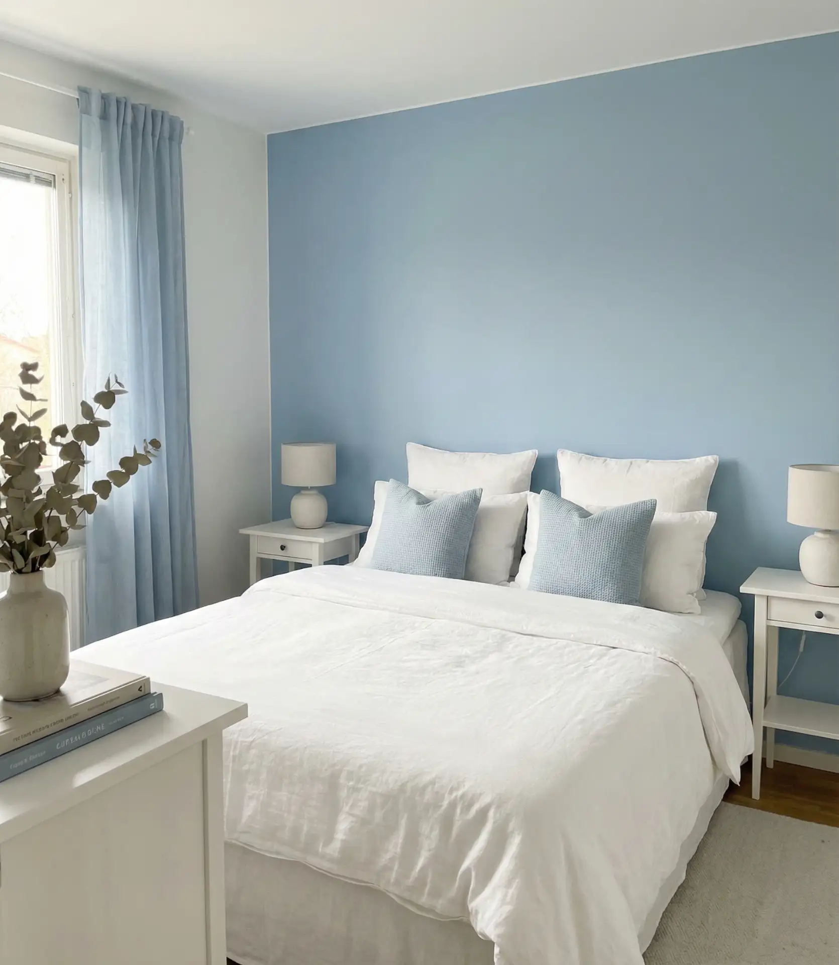 White and Light Blue Tranquility 1