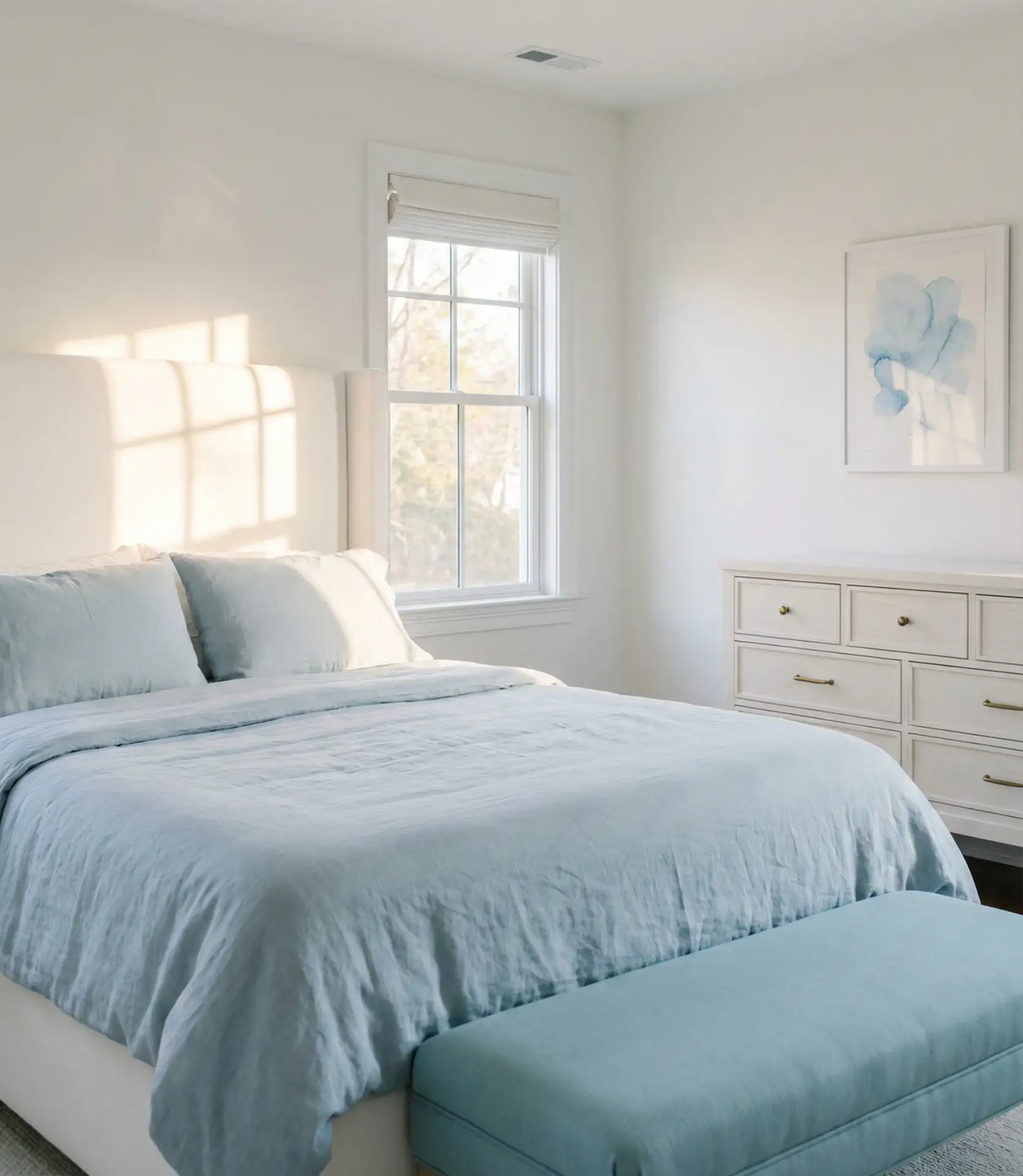 White and Light Blue Tranquility 2