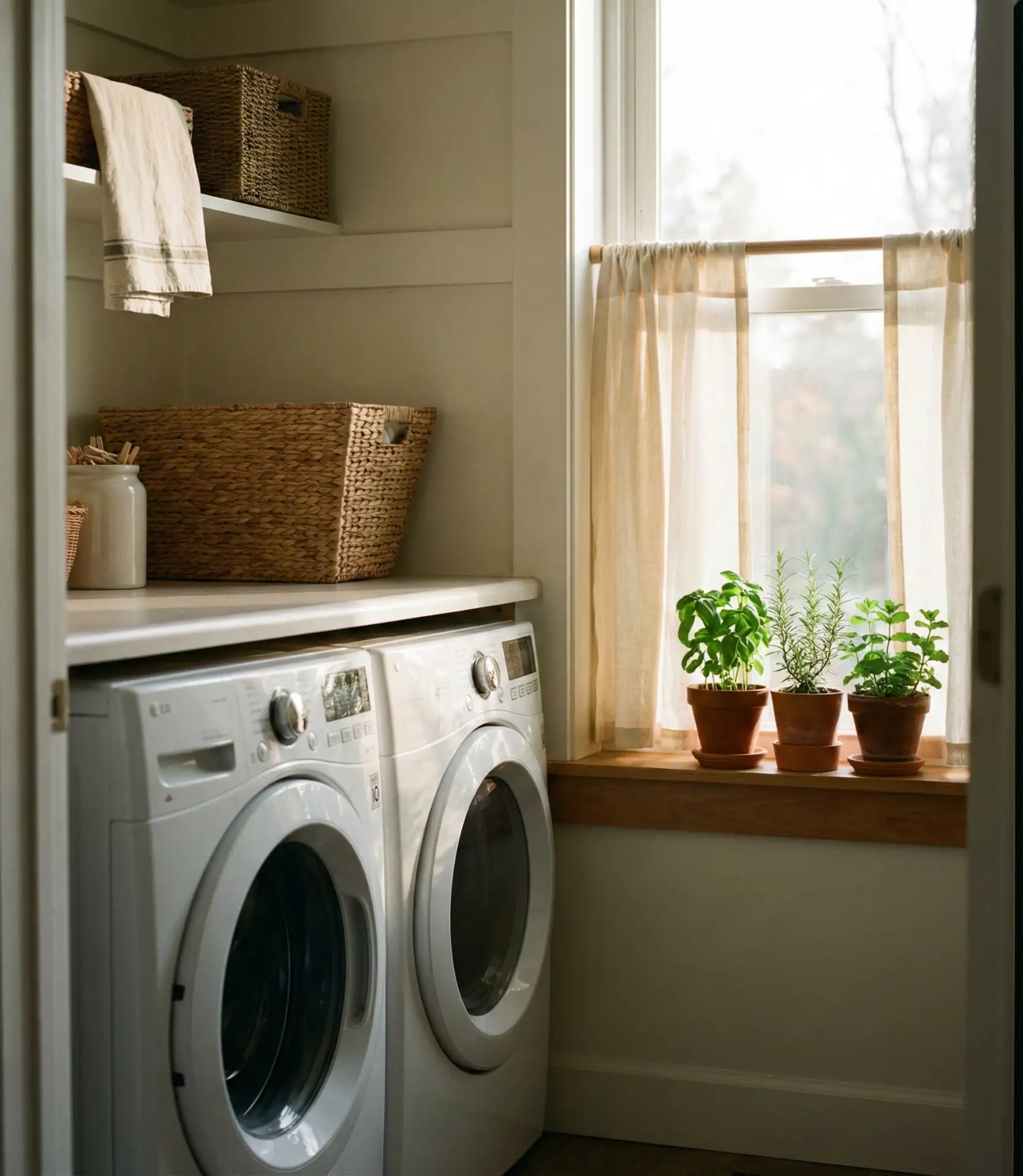 Window-Lit Laundry with Natural Light Focus 2