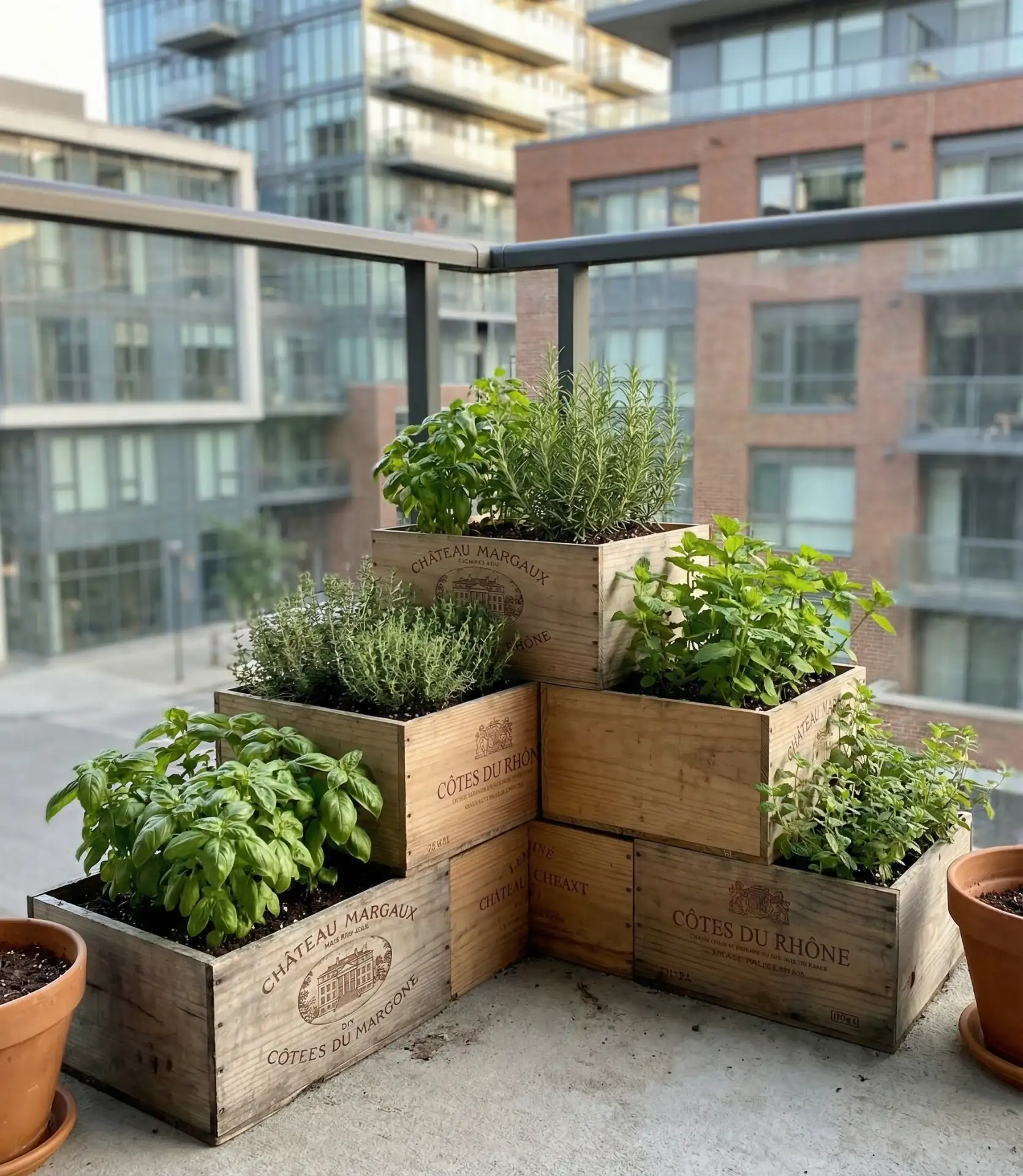 Wine Box Vertical Wall for Apartment Balconies 1