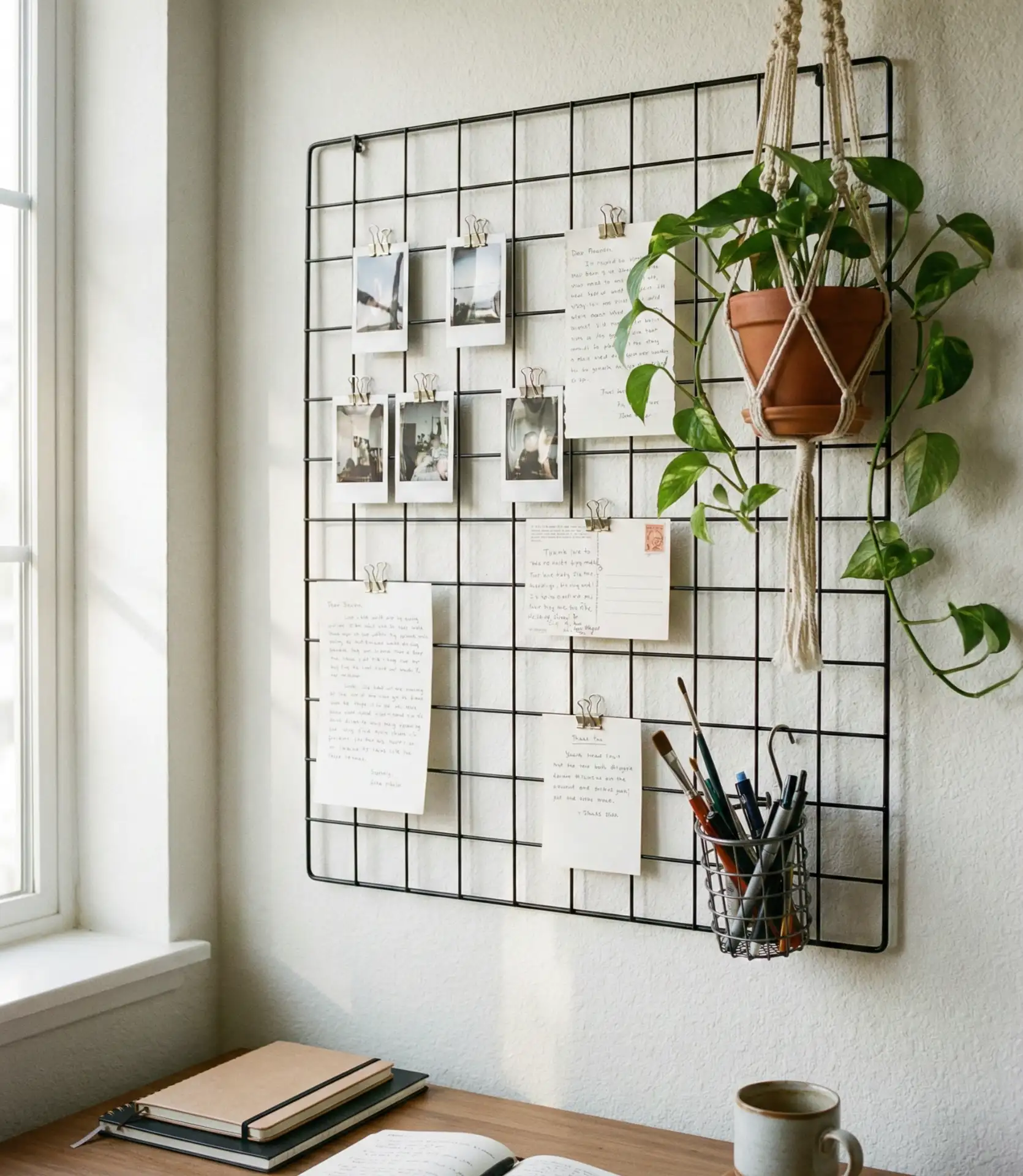 Wire Grid Wall for Versatile Display 1