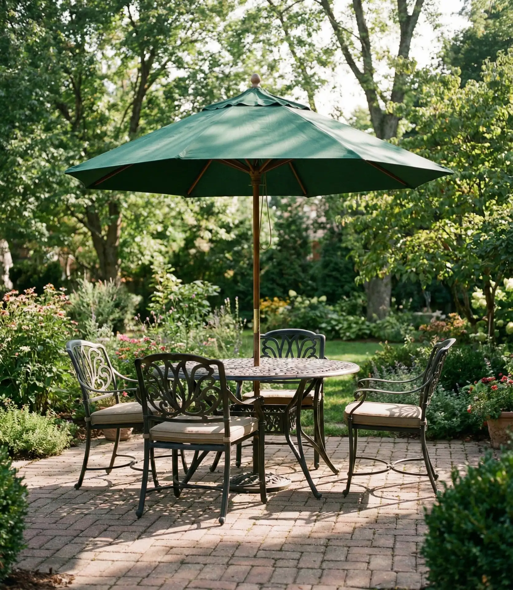 Wrought Iron Classic with Umbrella 1