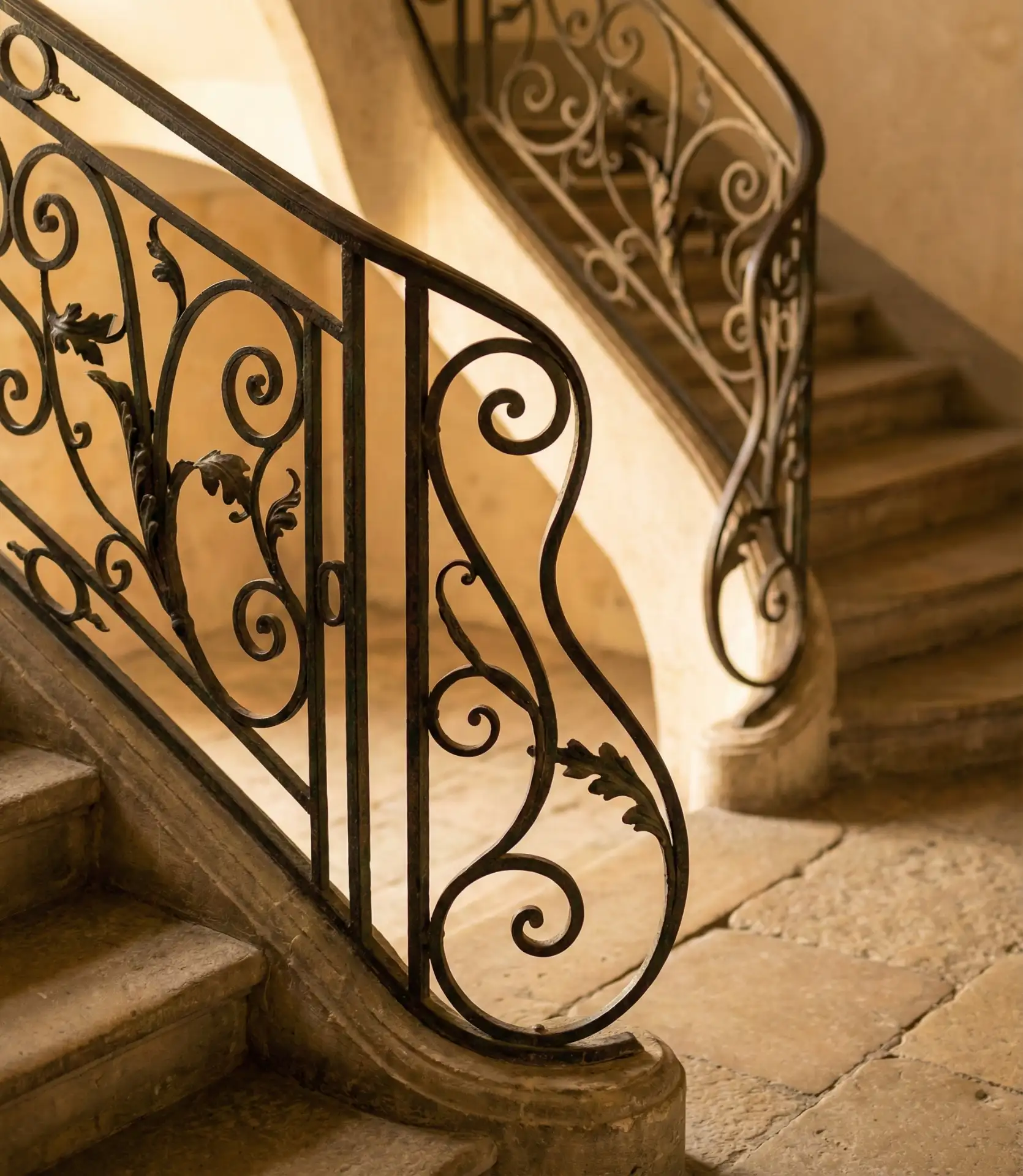 Wrought Iron with Artistic Scrollwork 1