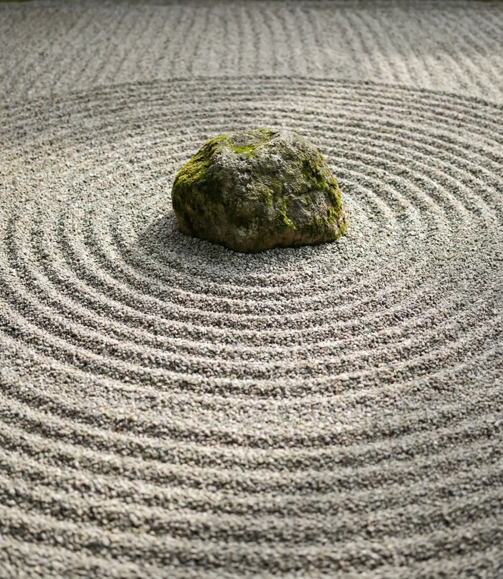 Zen-Inspired Raked Gravel Garden 2
