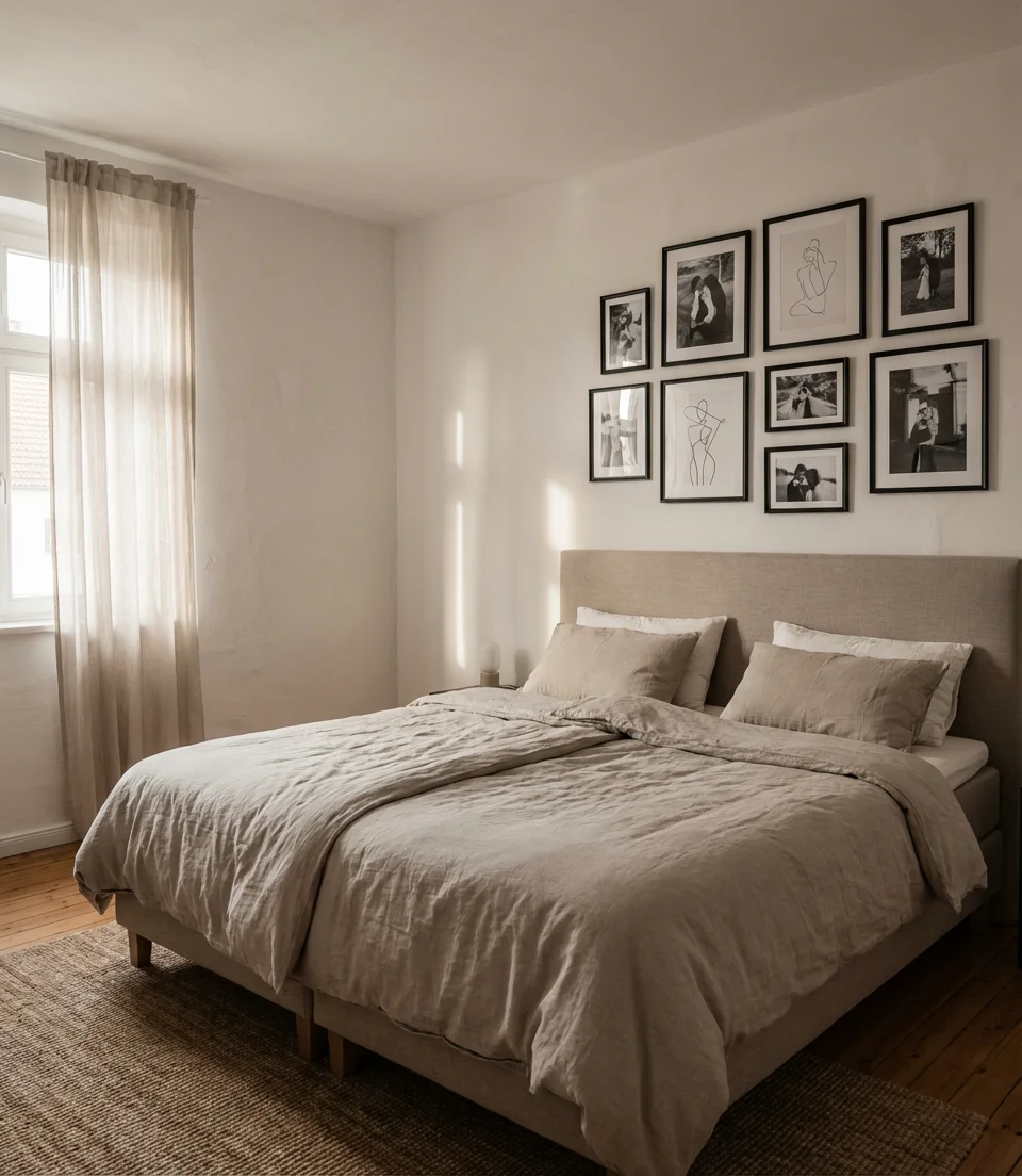 Aesthetic Gallery Wall Over the Headboard 1