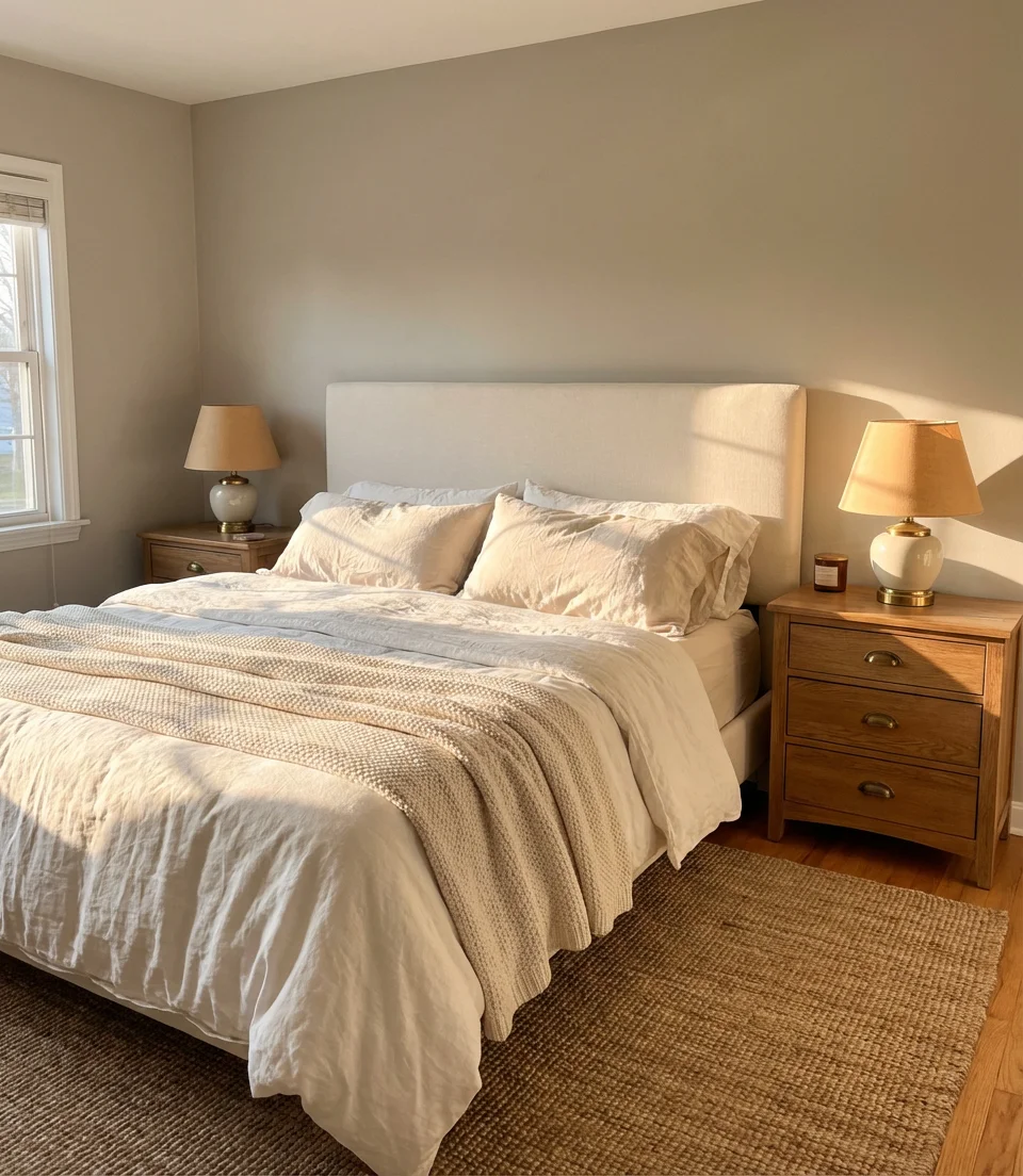 Agreeable Gray Timeless Neutral Bedroom 1