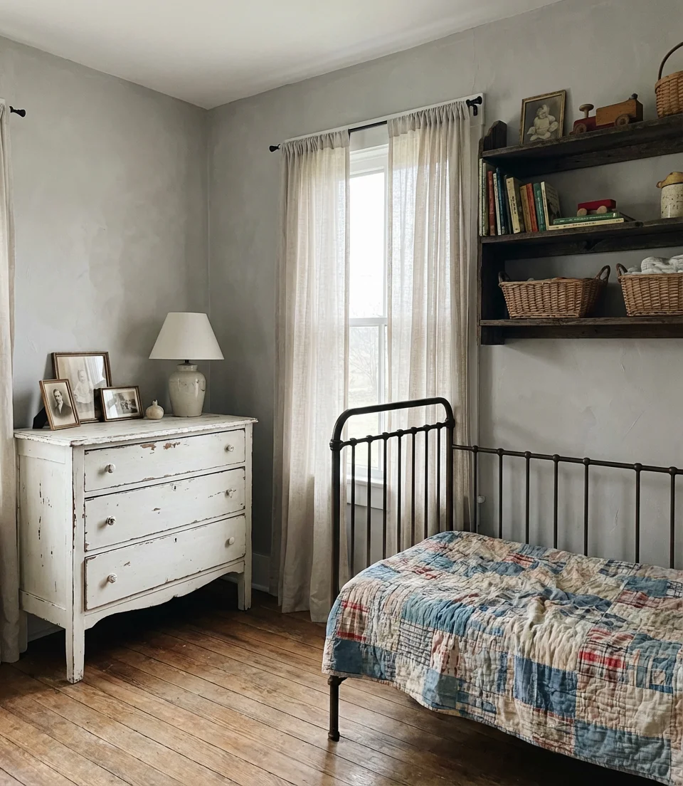 Antique Farmhouse Nursery 1
