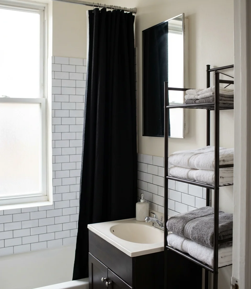 Apartment Bathroom with Rental-Friendly Updates 1