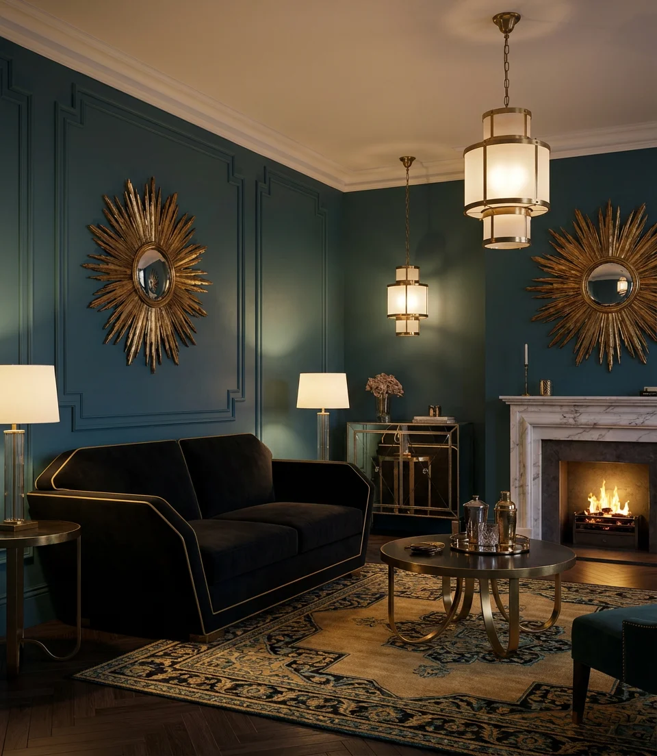 Art Deco Glamour Living Room 1