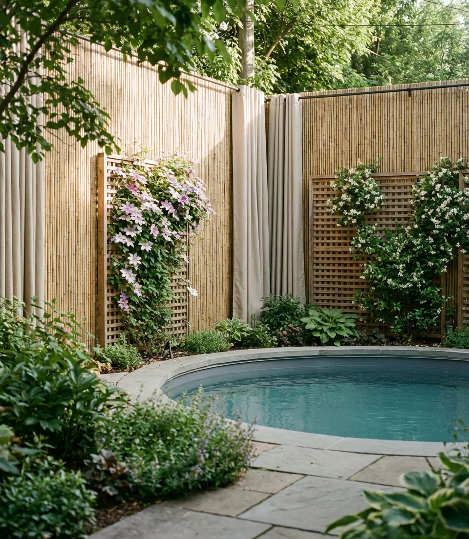 Backyard Above Ground Pool Privacy 2