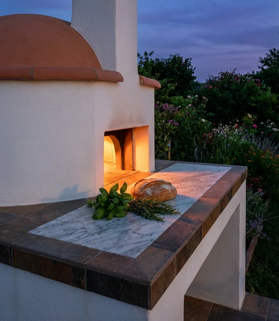 Backyard Pizza Oven Kitchen 2