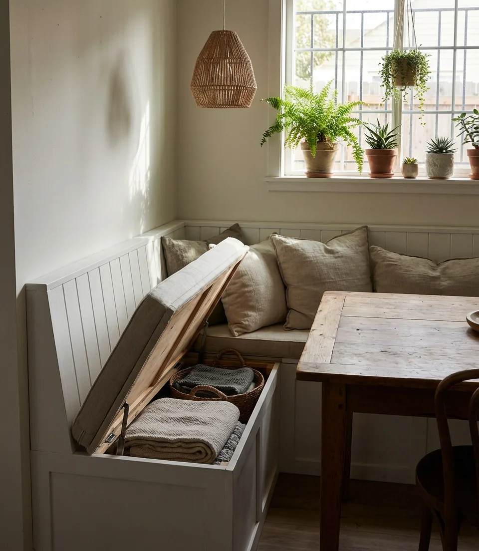 Banquette Seating with Storage 1