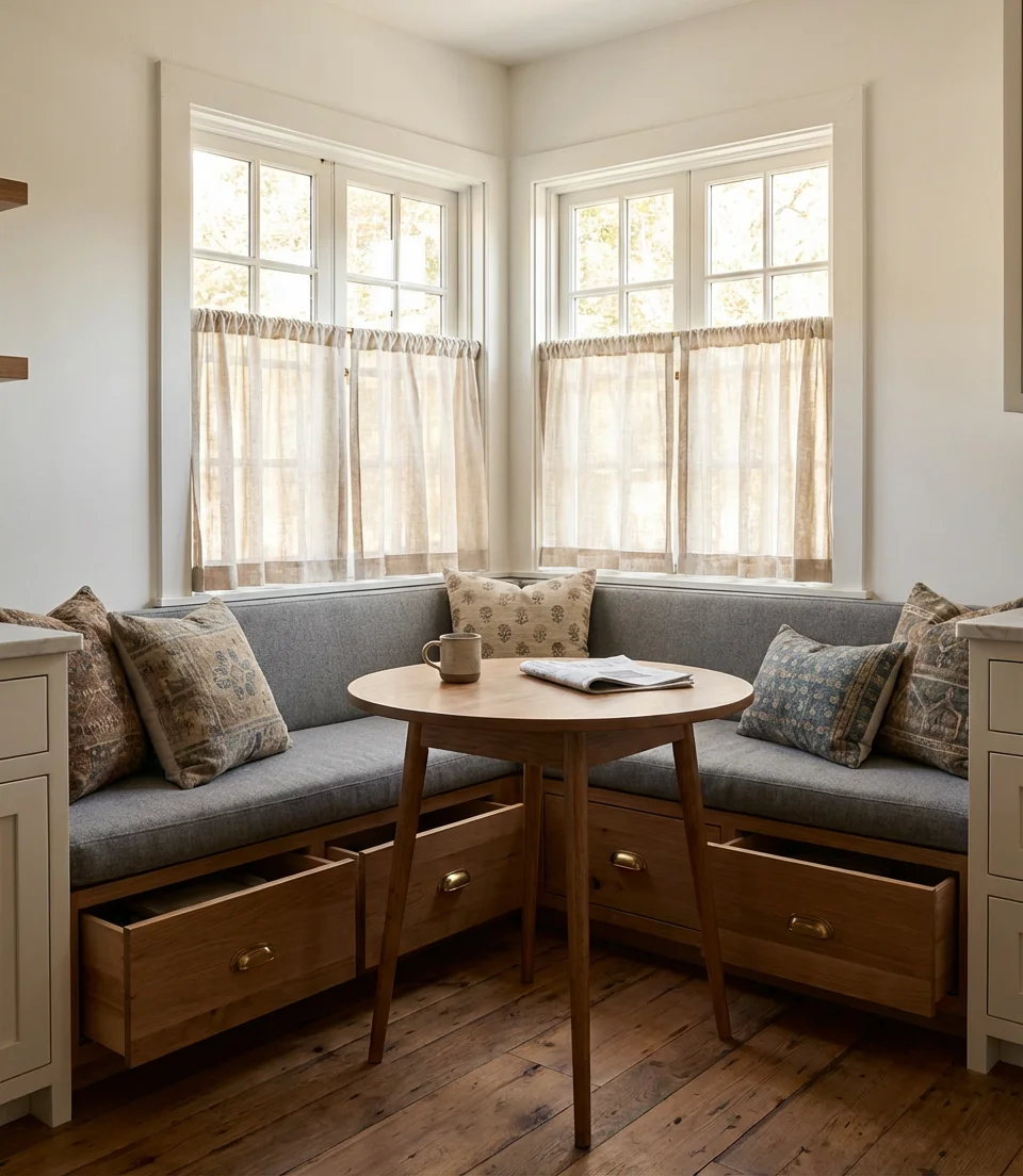 Banquette Seating with Storage 2