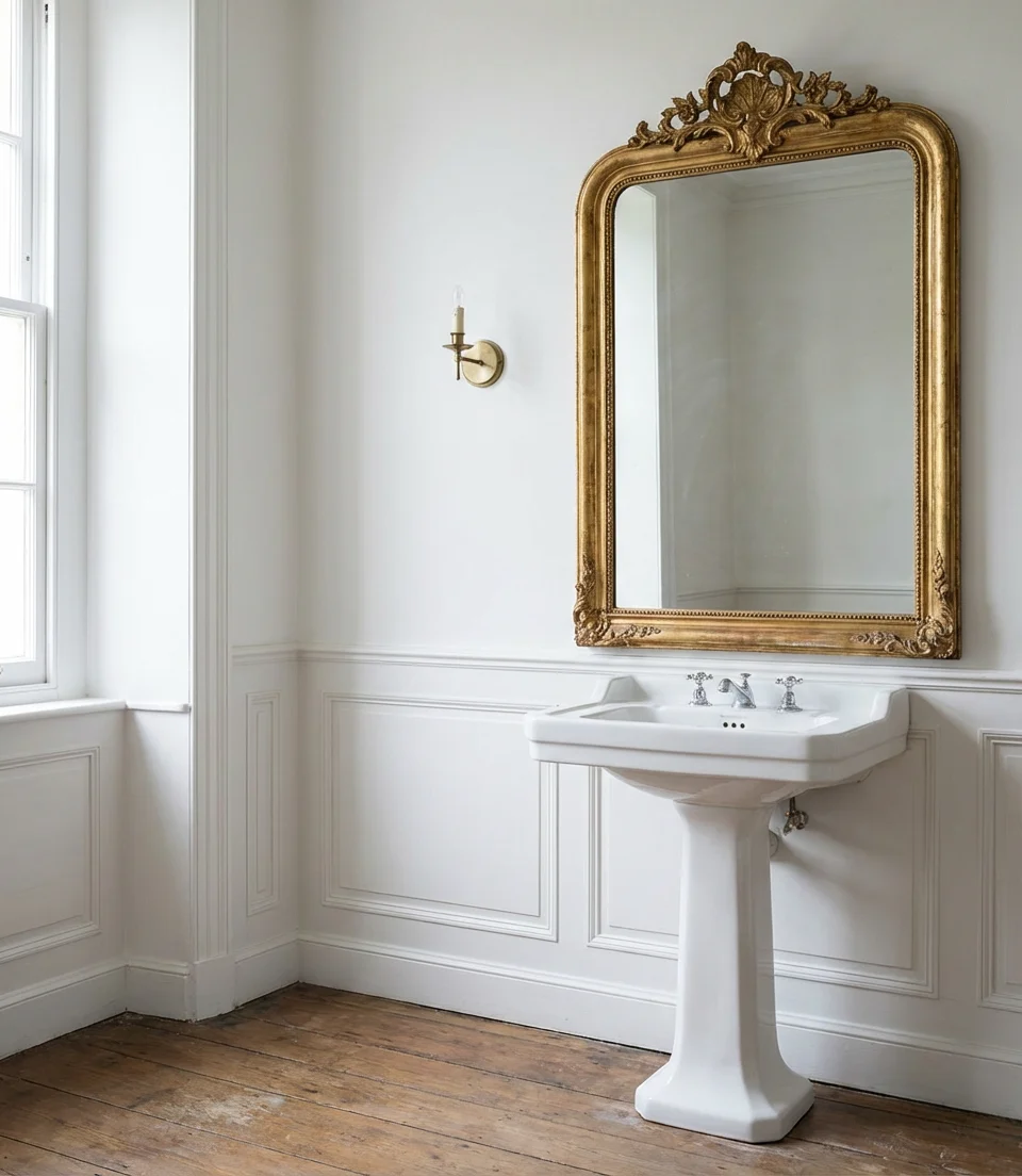 Bathroom Decor with Vintage Mirrors 1