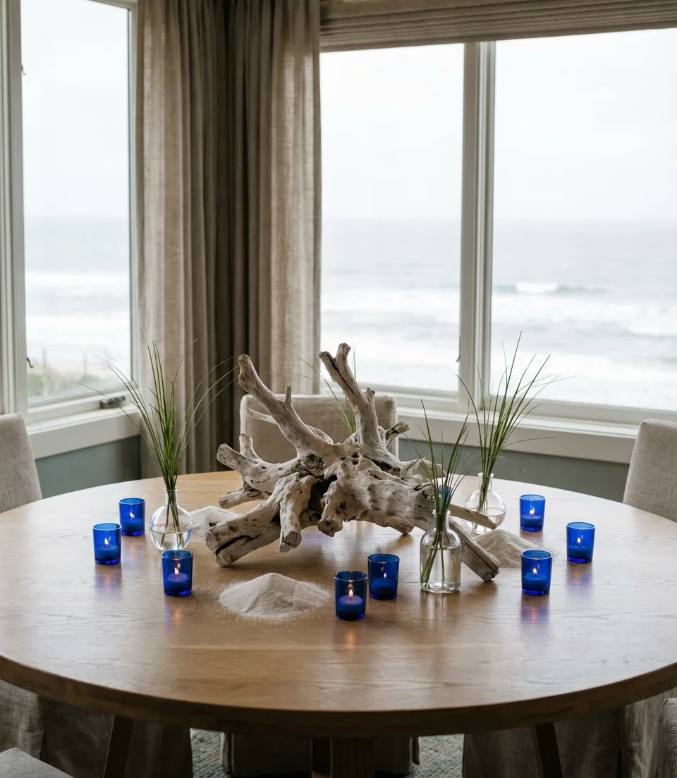 Beach Driftwood Centerpieces 1