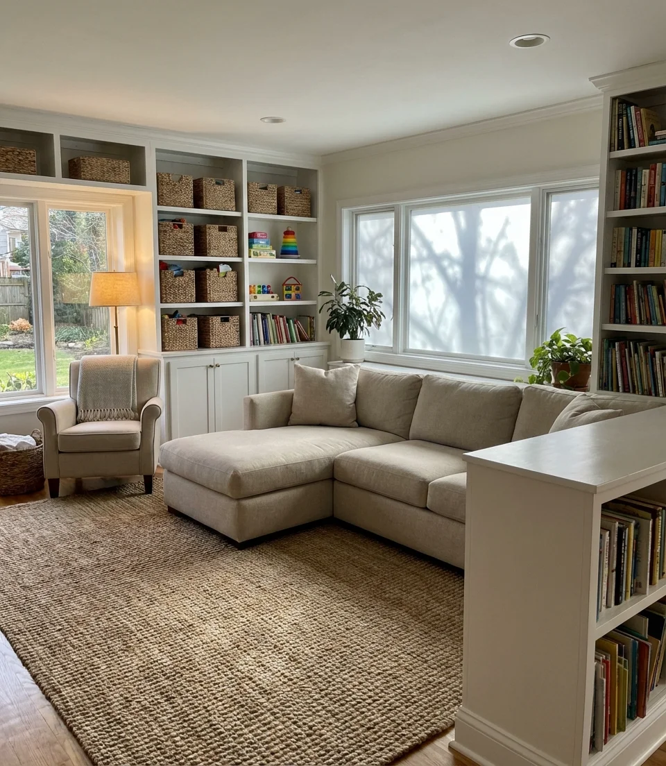 Big Family Living Room That Actually Works for Everyone 1