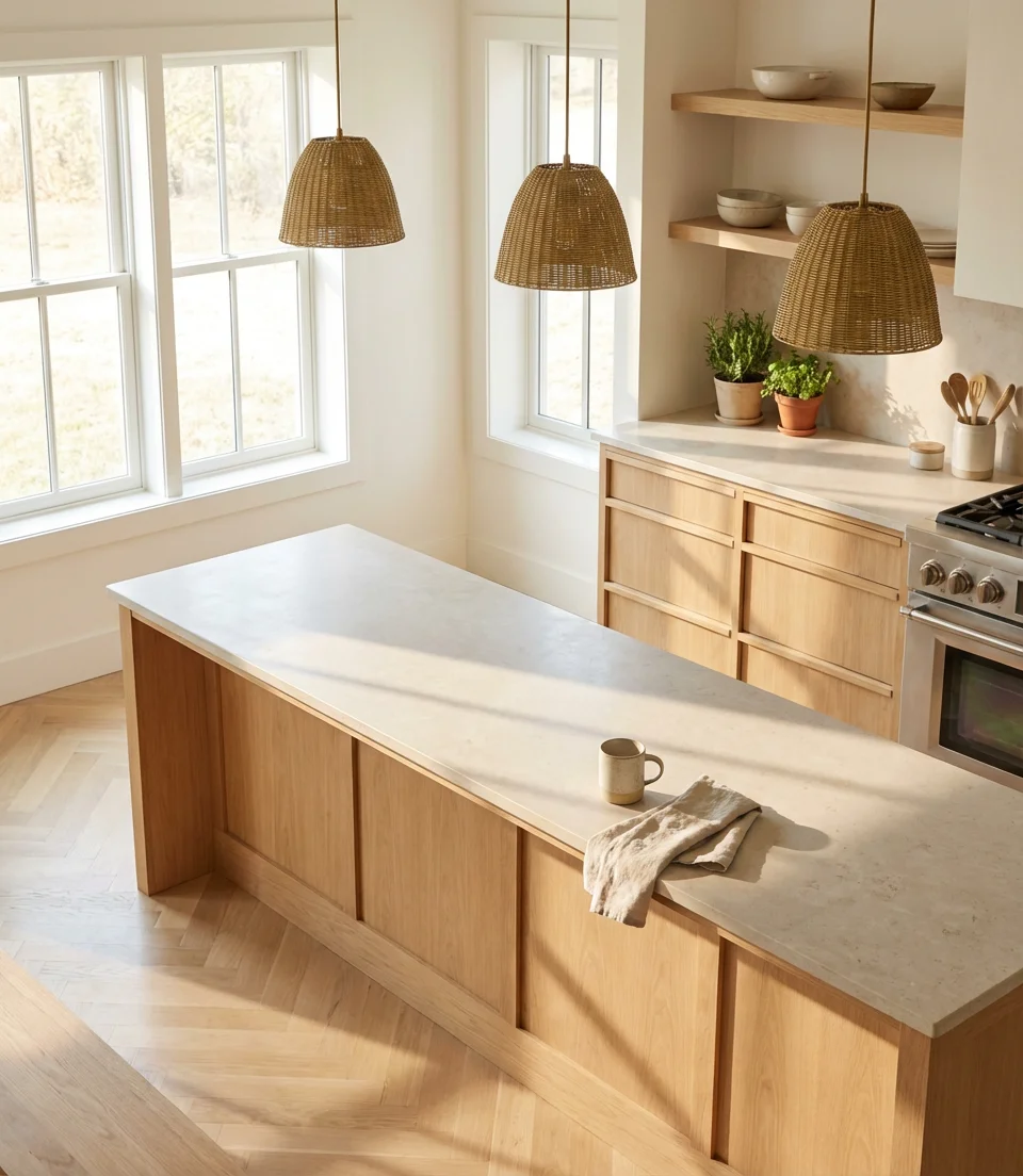 Blonde Oak Cabinets for a Light-Filled Kitchen 2