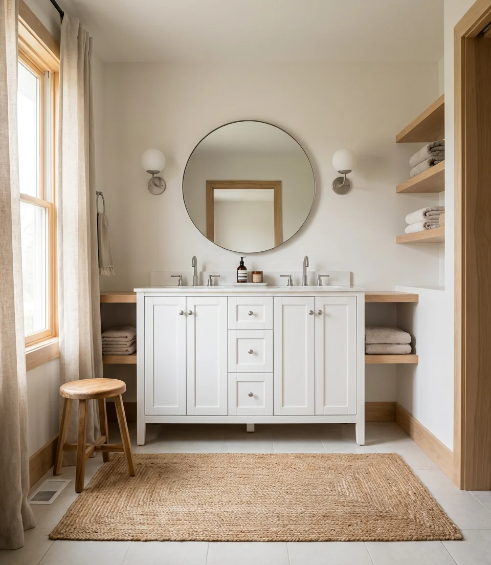 Bloxburg-Inspired Cozy Bathroom Layout 1