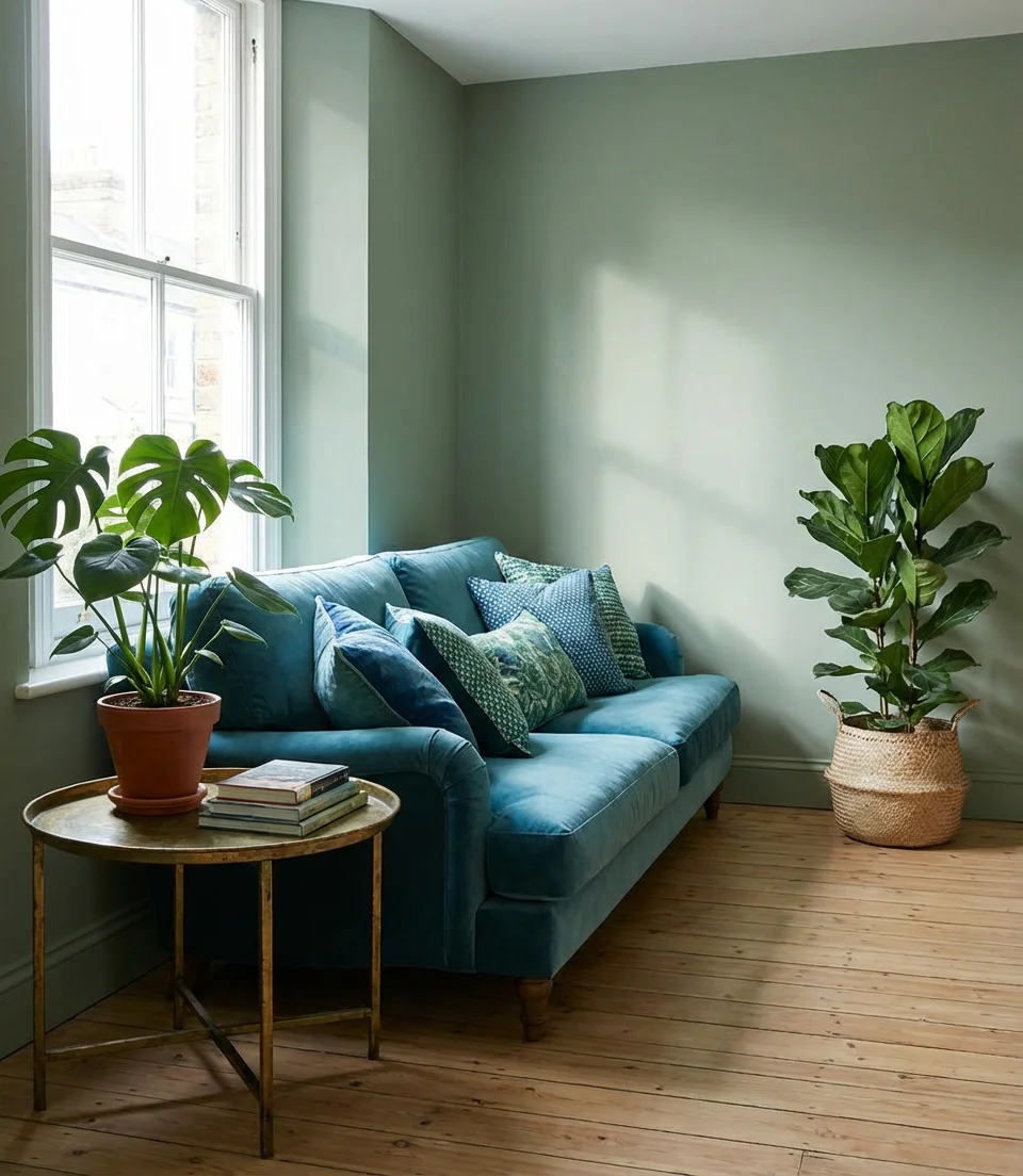 Blue and Green Color Scheme Mood Board 1