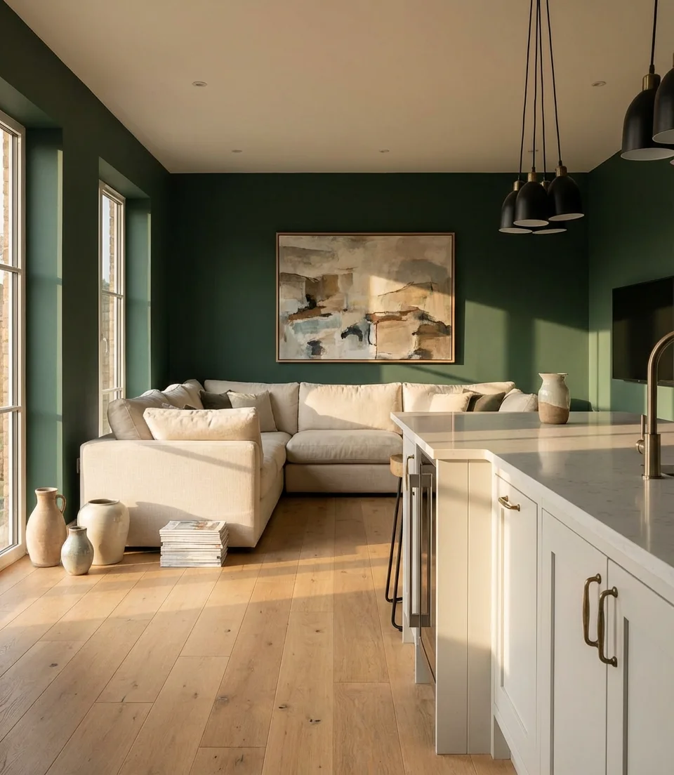 Bold Paint Wall Colors for a Statement Open Plan 1