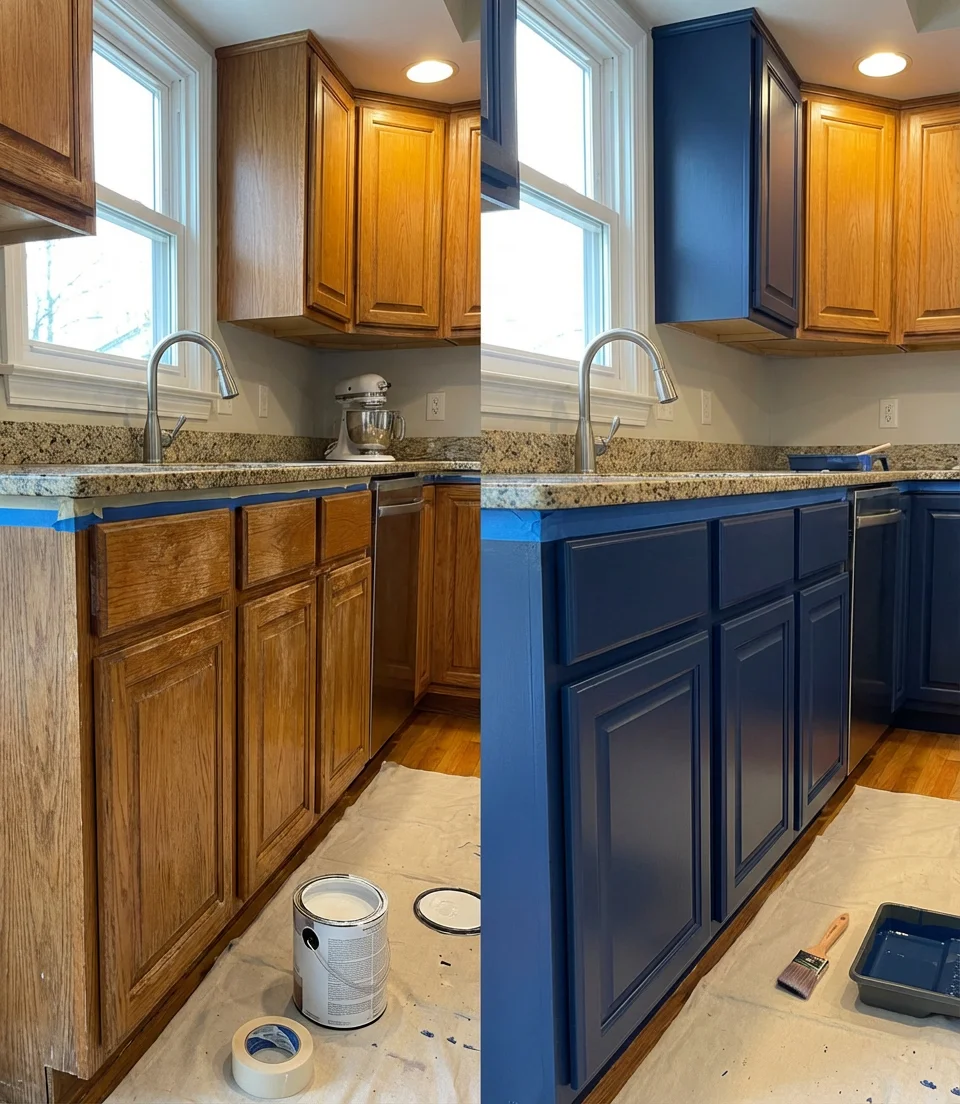 Budget-Friendly Cabinet Painting Makeover 2