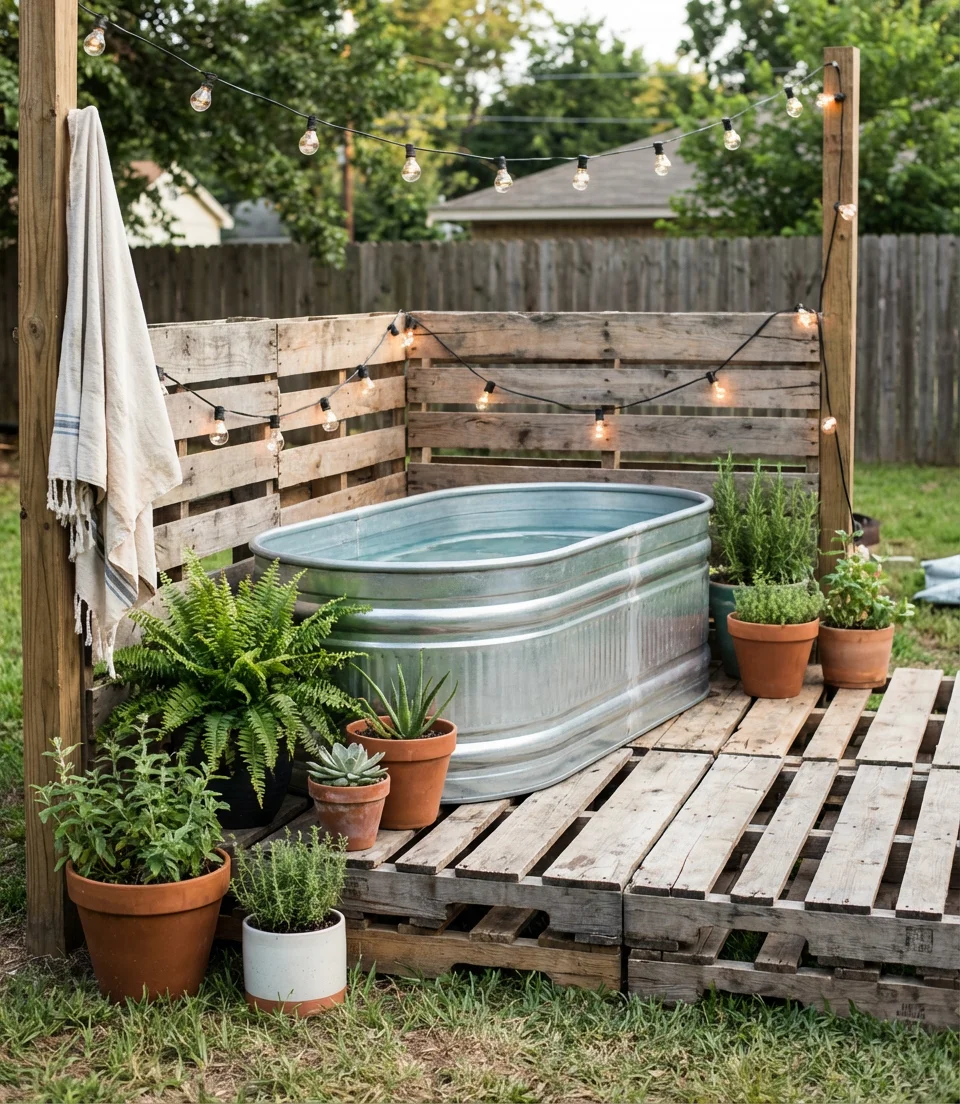 Budget-Friendly Pallet Deck Pools 1