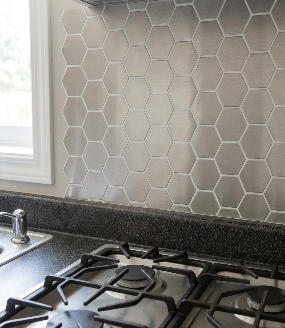 Budget Kitchen Remodel With Peel-and-Stick Backsplash 2