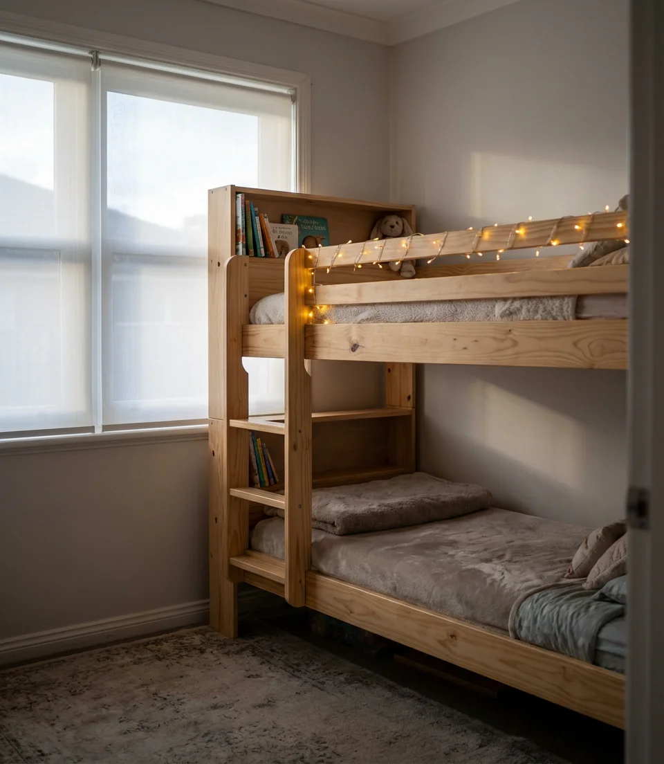 Bunk Bed Setup for Kids or Guests 2