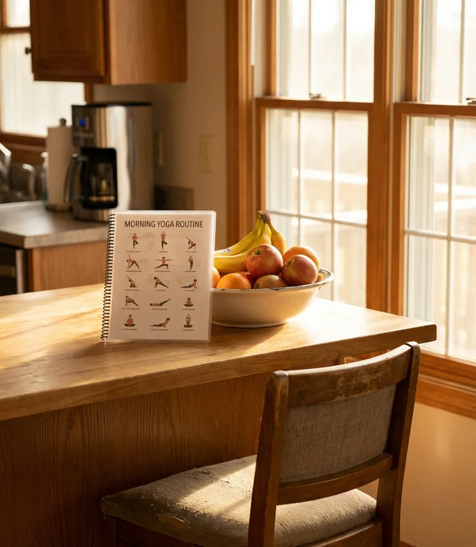 Chair Yoga Printable Routine for Mornings 1