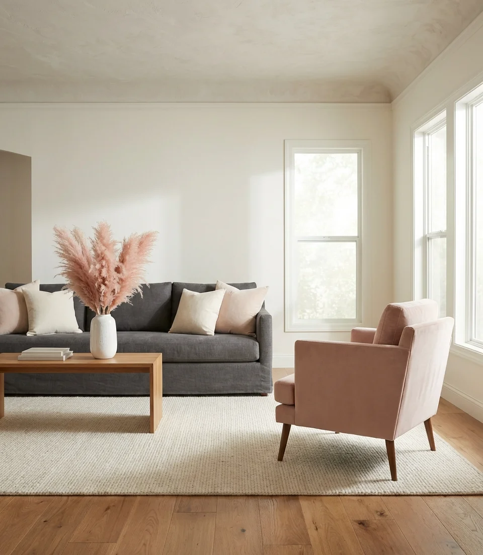 Charcoal Cream and Blush The Modern Triad 1