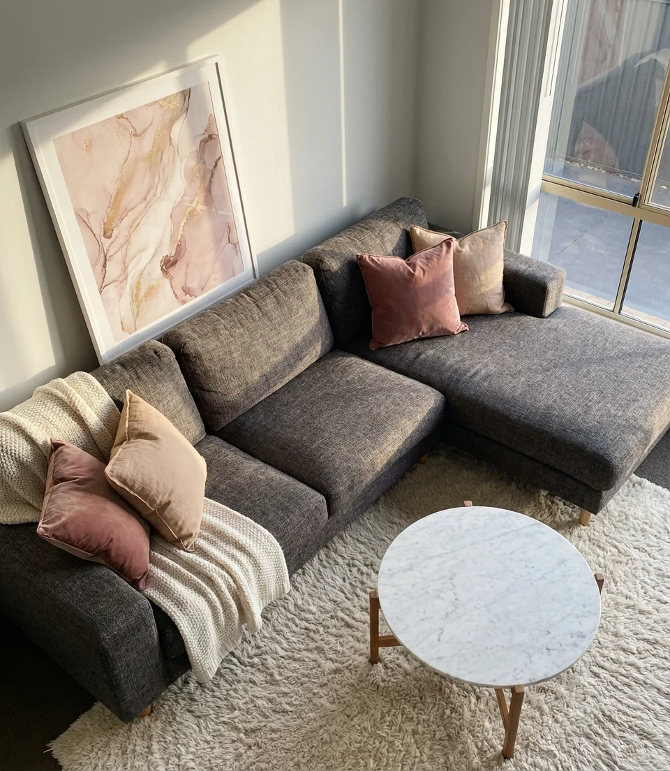 Charcoal Cream and Blush The Modern Triad 2