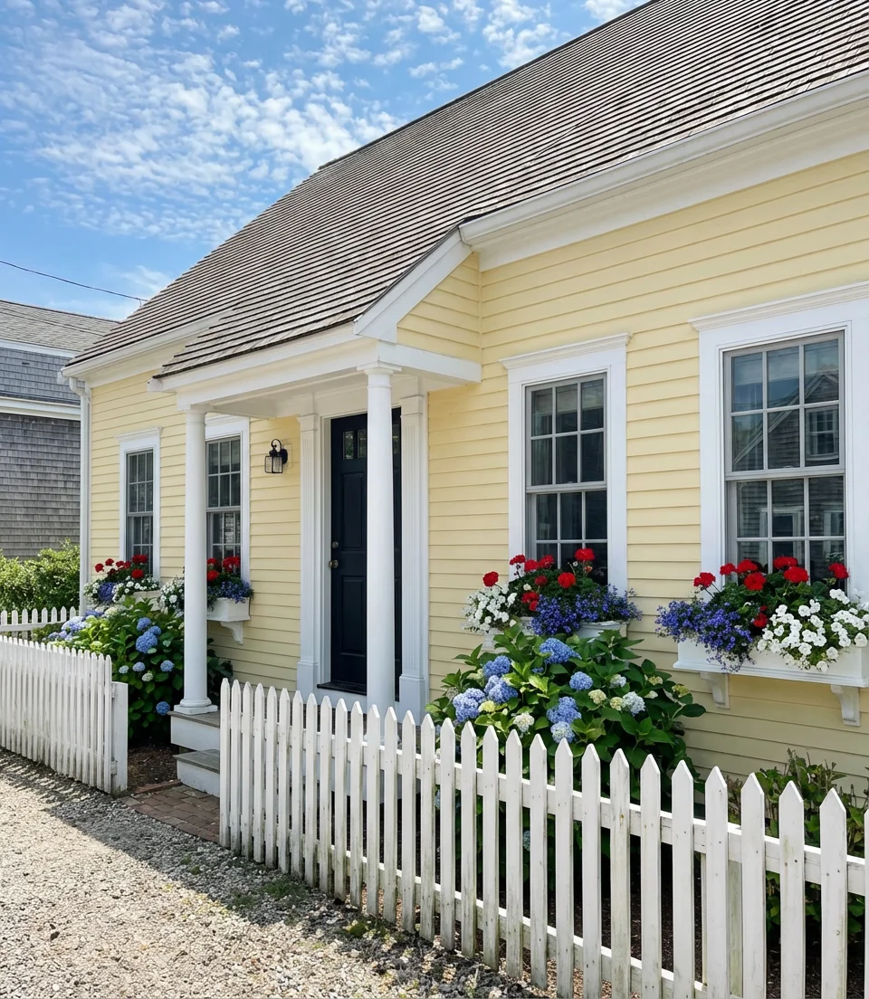 Charming Yellow with White Trim 1
