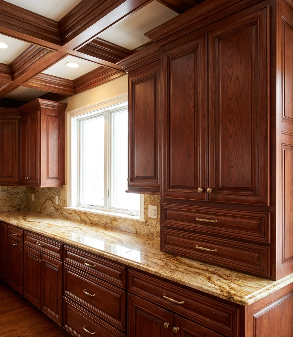 Cherry Oak Cabinets with Timeless Elegance 1