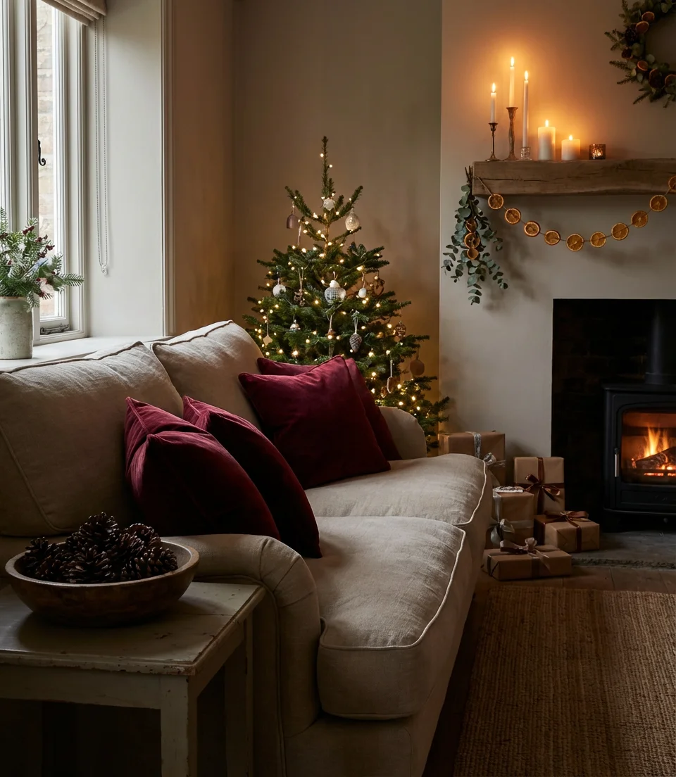 Christmas Living Room with Festive Layering 2