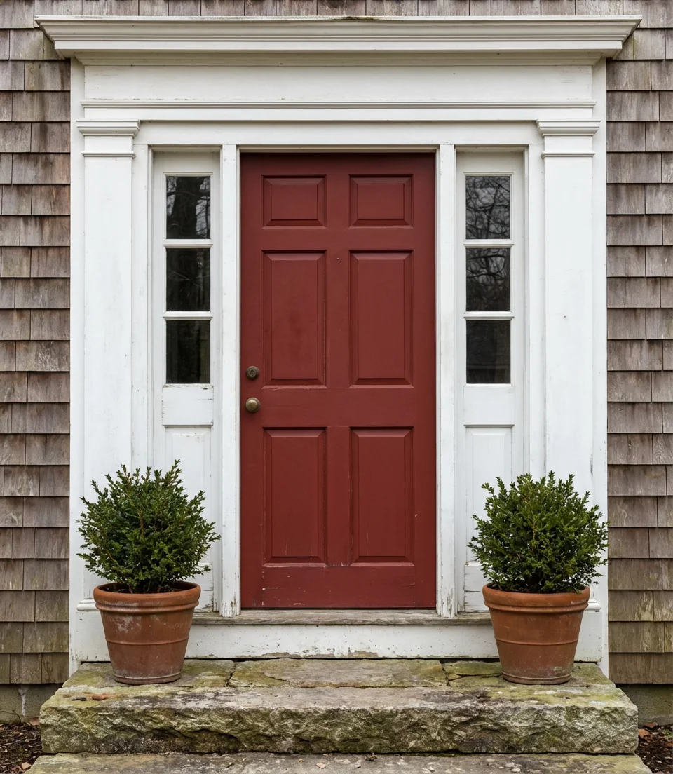 Colonial Red Door Accent 2