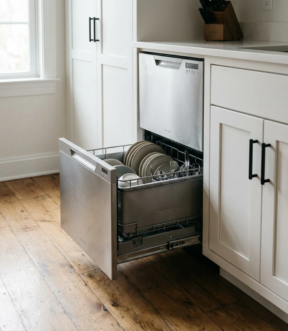 Compact Dishwasher Drawer 1