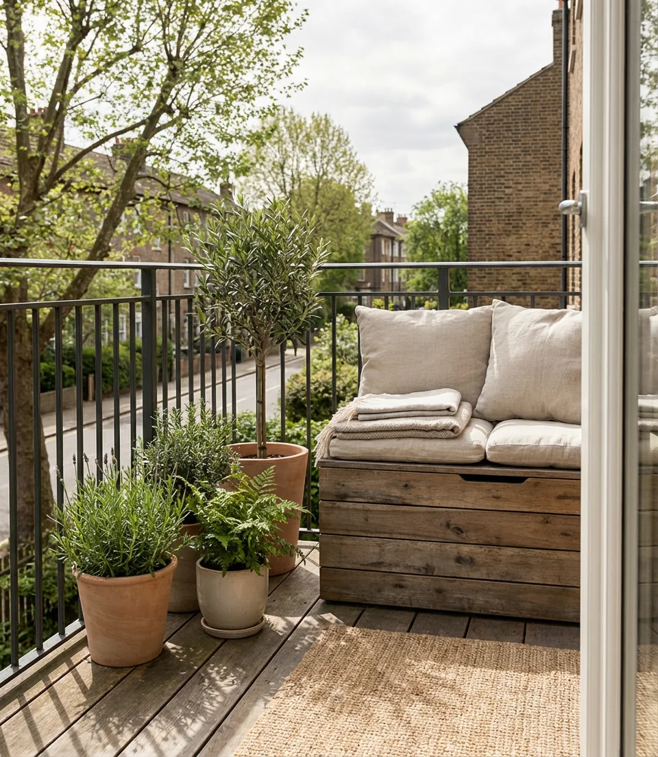 Compact Storage Bench for Hidden Organization 1
