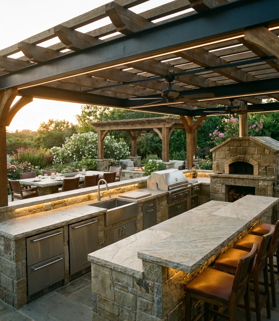 Complete Outdoor Kitchen with Every Feature 1