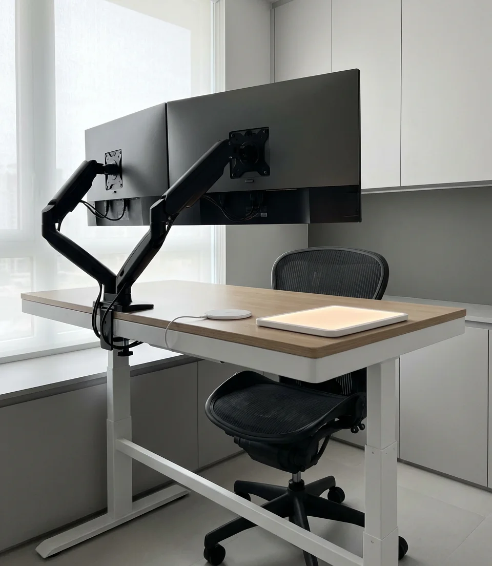 Contemporary Tech-Forward Office with Smart Integration 1