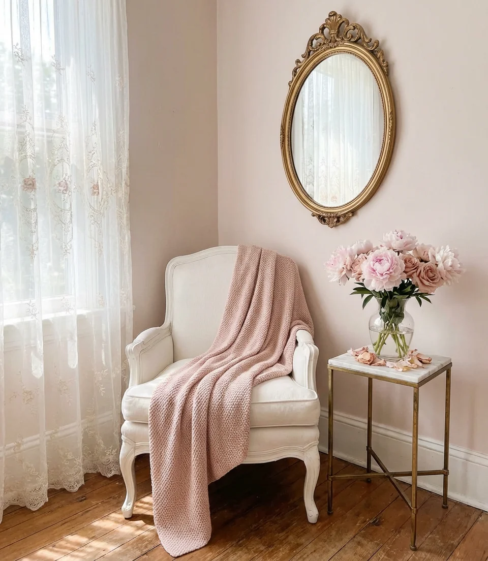 Coquette Pink Aesthetic Living Room 2