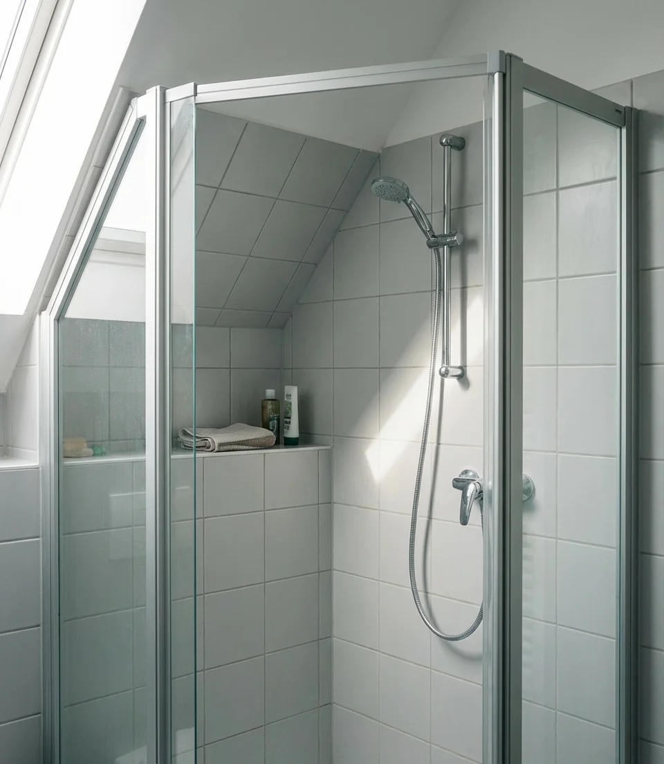 Corner Shower with Neo-Angle Glass Door 2