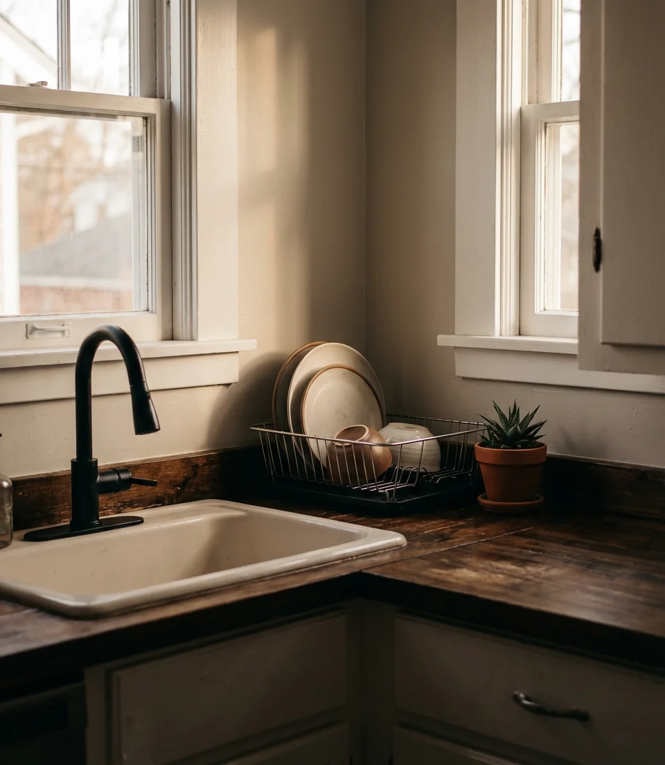 Corner Sink with Windows 2