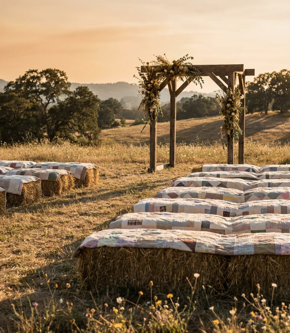 Country Hay Bale Seating 1