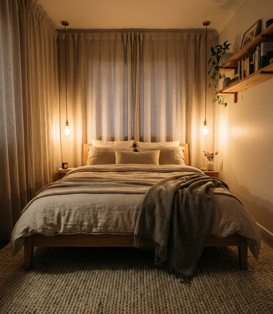 Couples Cozy Retreat with Warm Lighting 2