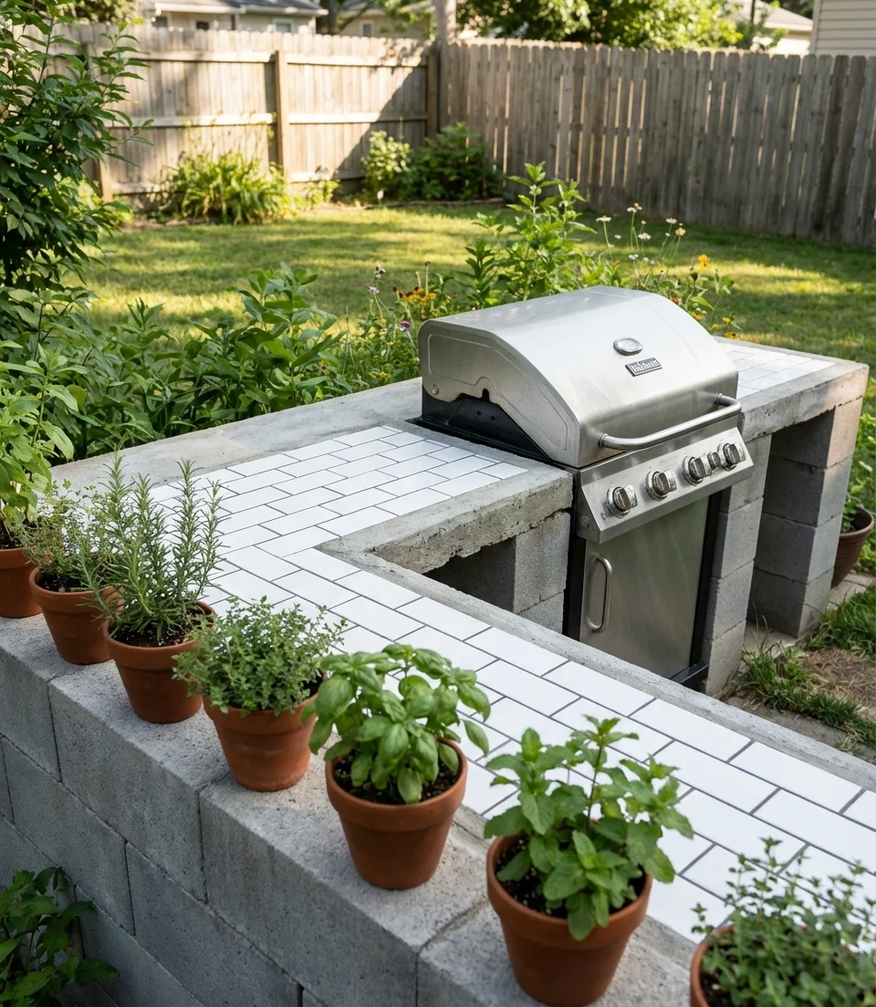 DIY Budget Outdoor Kitchen 1