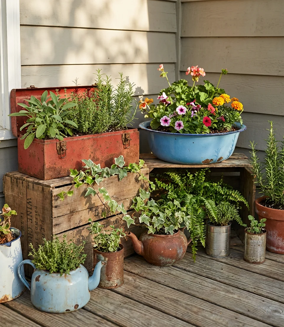 DIY Planters Made from Unexpected Materials 1