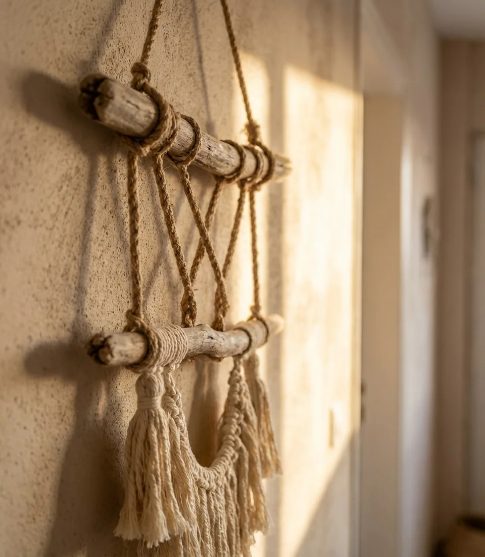 DIY Rope and Driftwood Art 2