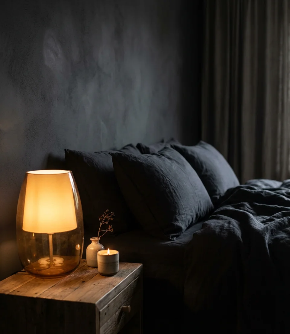 Dark Gray Cozy Cave Bedroom 2