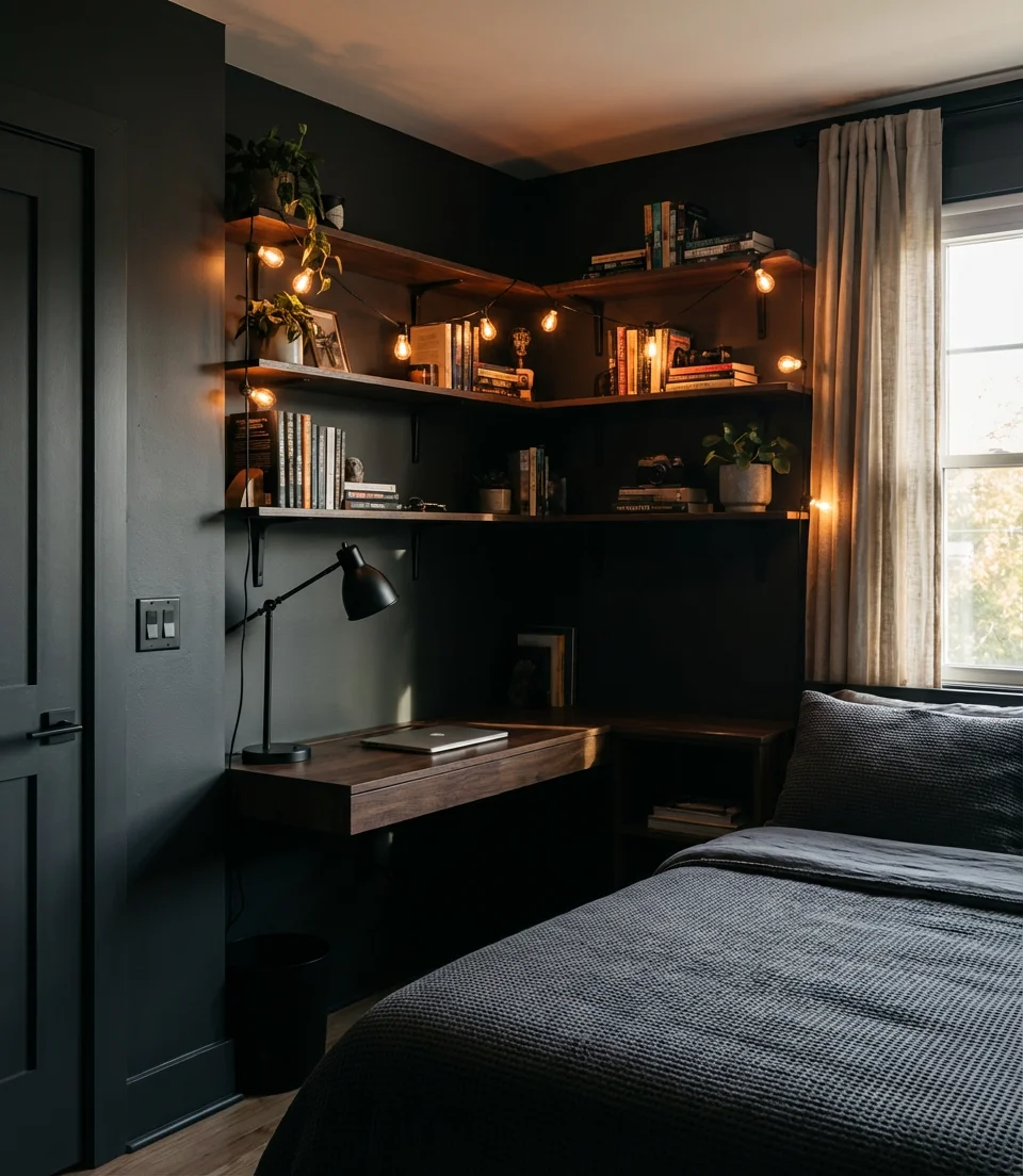 Dark Moody Walls with Accent Lighting 1