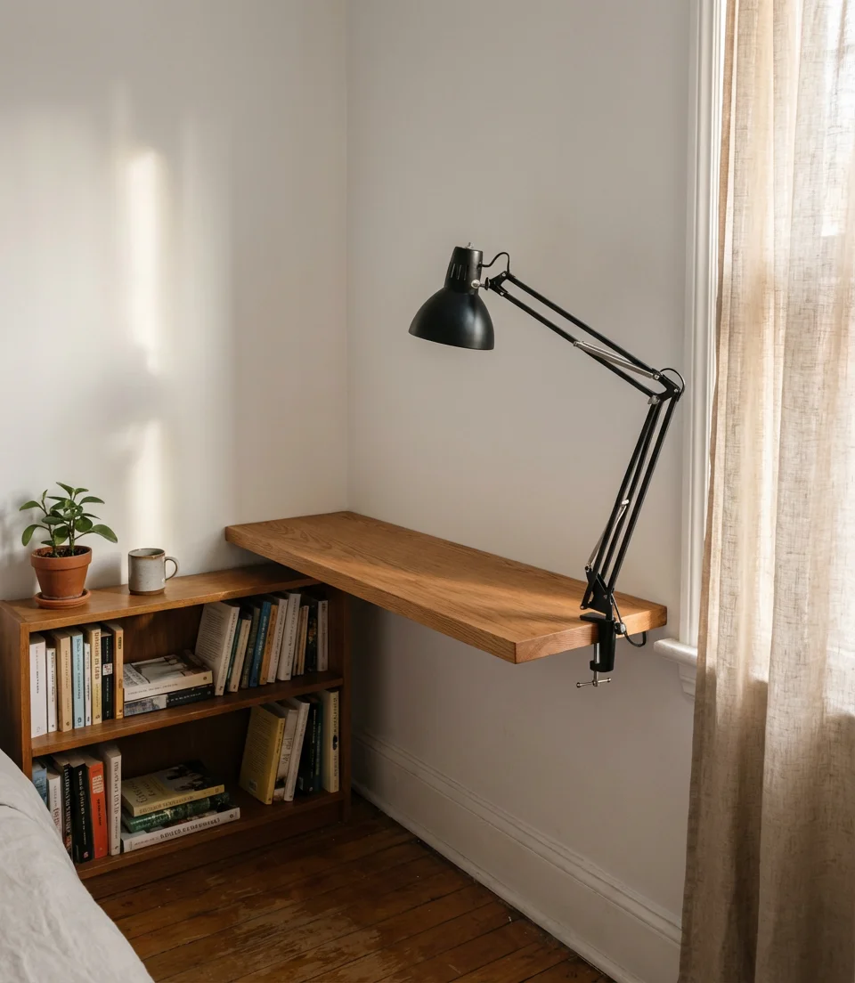 Desk Nook Integrated Into Bedroom Layout 2